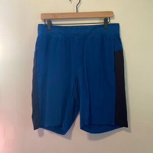 Lululemon Athletica Dark Royal T.H.E. Short 9'' Linerless Training Shorts Sz L